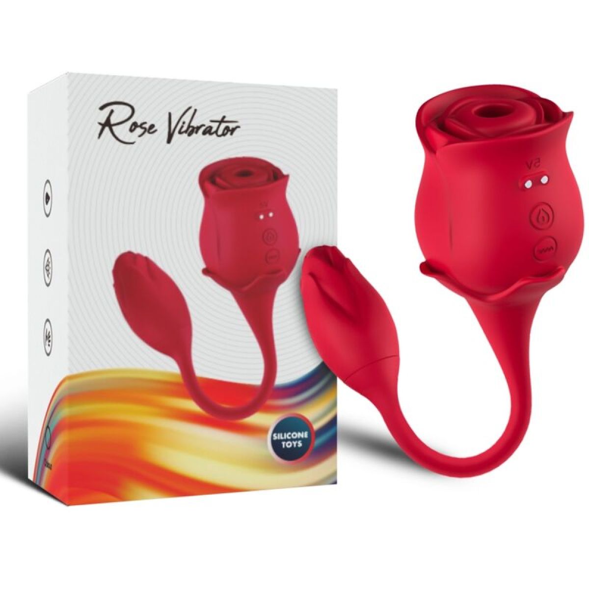 image Armony - Aspirateur et Vibrateur de Clitoris Rose 10 Modes Rouge