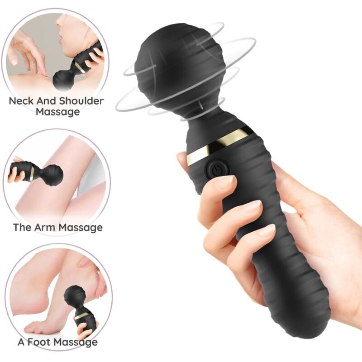 image Armony - Masseur & Vibrateur Freedo Petit Noir
