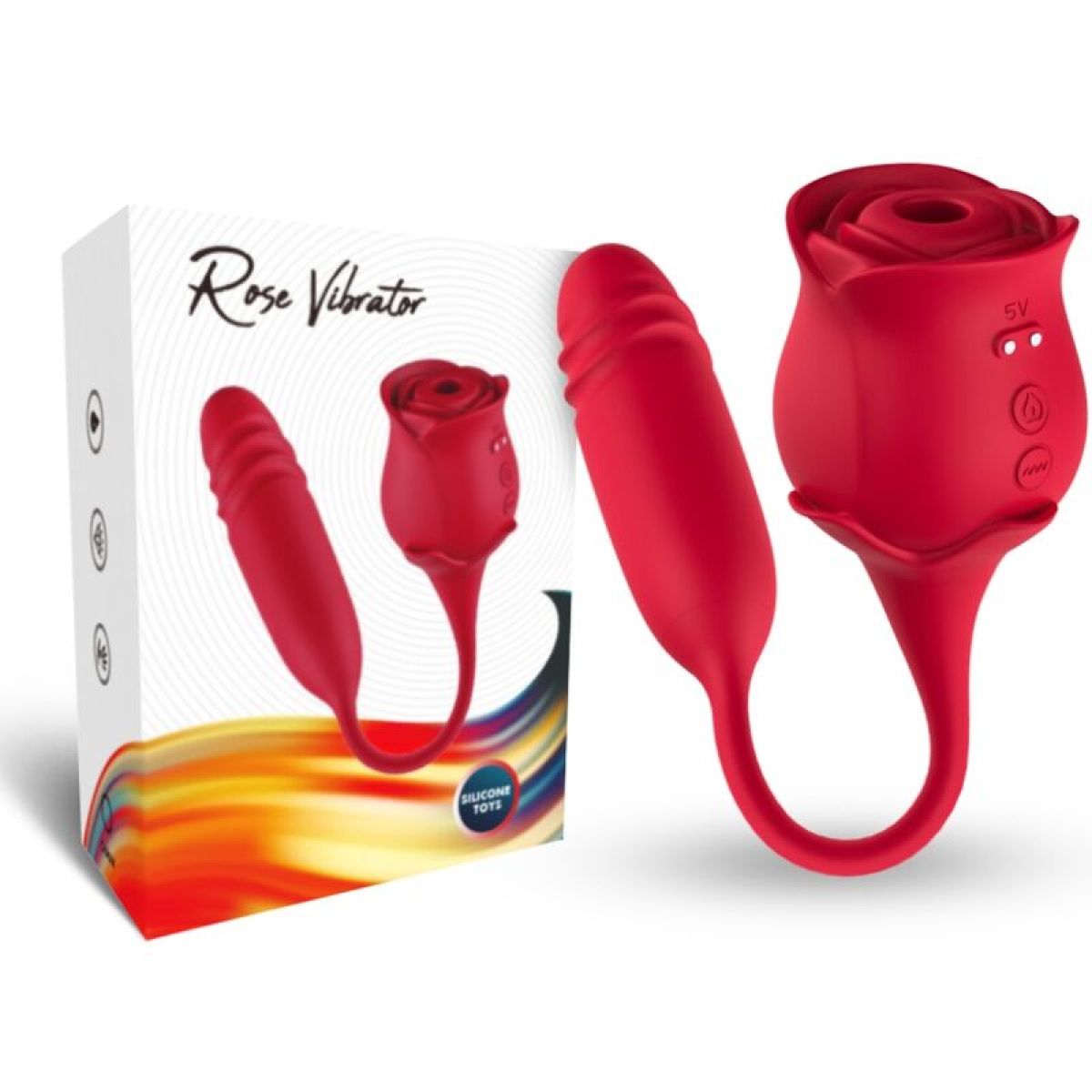 image Armony - Roseknigth Aspirateur de Clitoris et Vibrateur Rouge