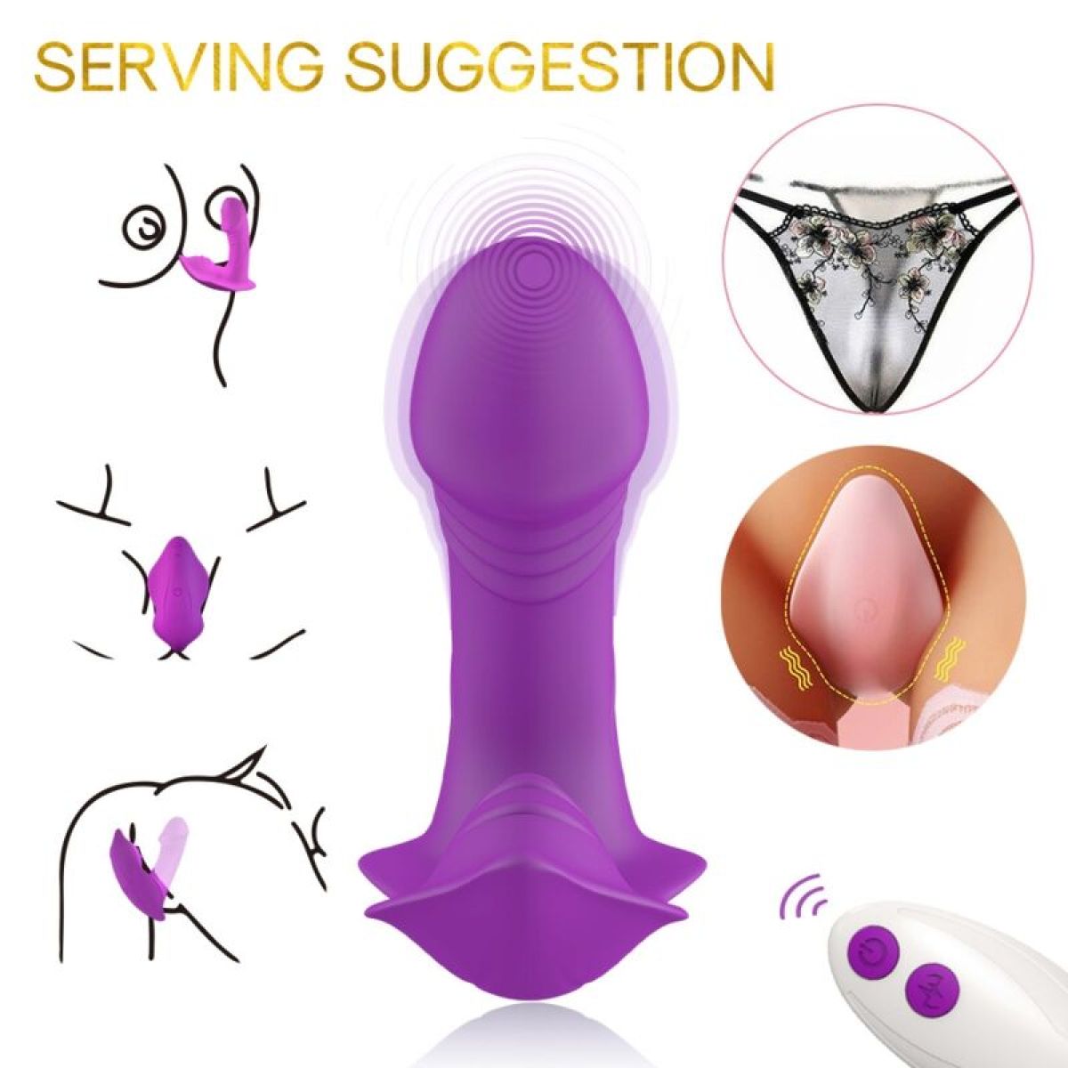 image Armony - Sifflet Vibrateur Introduction Télécommande Violet
