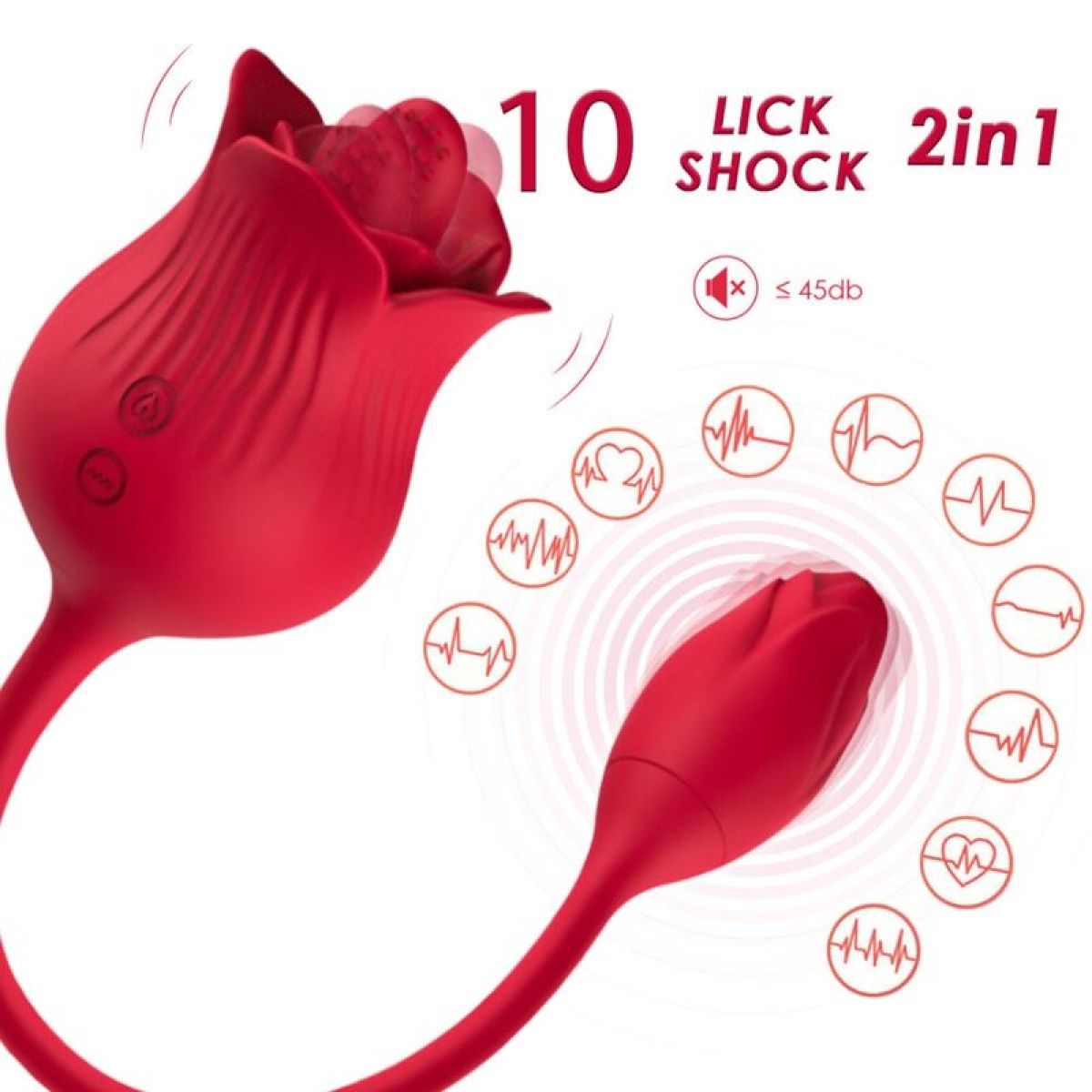 image Armony - Vibrateur Rose Con Cola Rouge