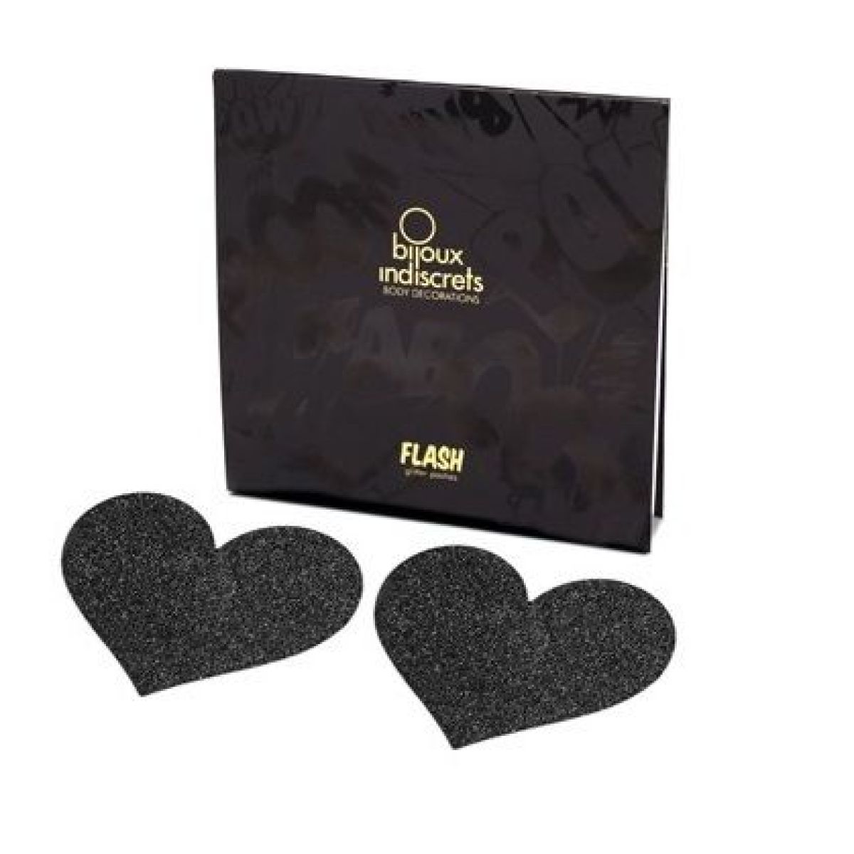 image Bijoux - Indiscrets Flash Coeur Noir Coupes de Tamelon