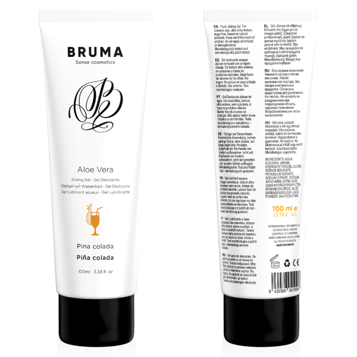 image Gel Glissant à L''aloe Vera Saveur Pina Colada 100 Ml