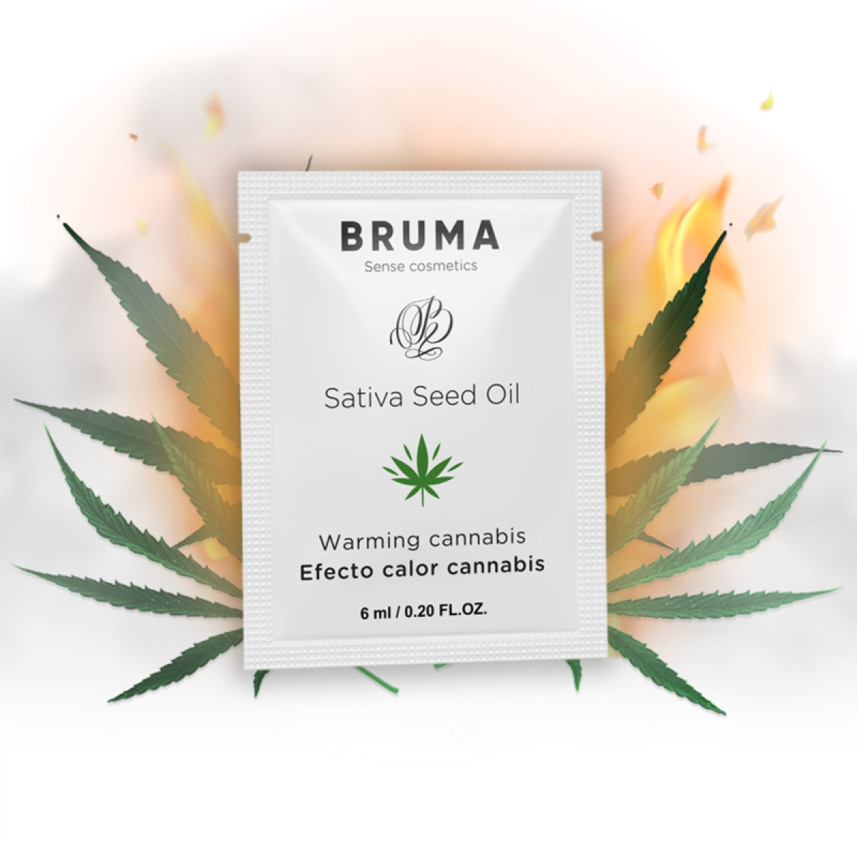 image Huile de Graines de Sativa Gel Glissant Réchauffant Saveur de Cannabis 6 Ml