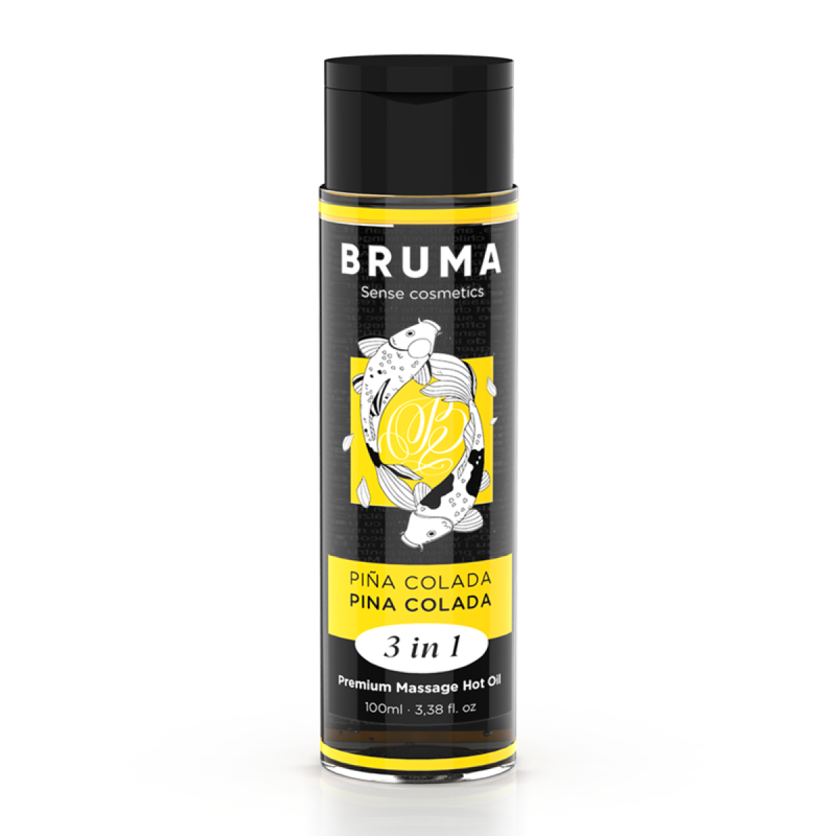 image Huile de Massage Premium Effet Chaleur Saveur Pina Colada 3 en 1 - 100 Ml