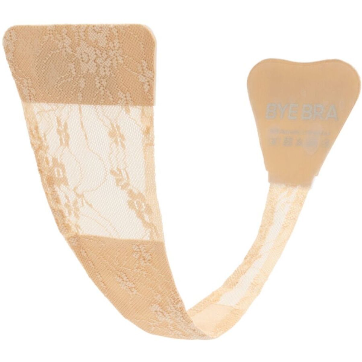 image Bye-bra - Tanga Adhesivo Encaje Beige Talla Única