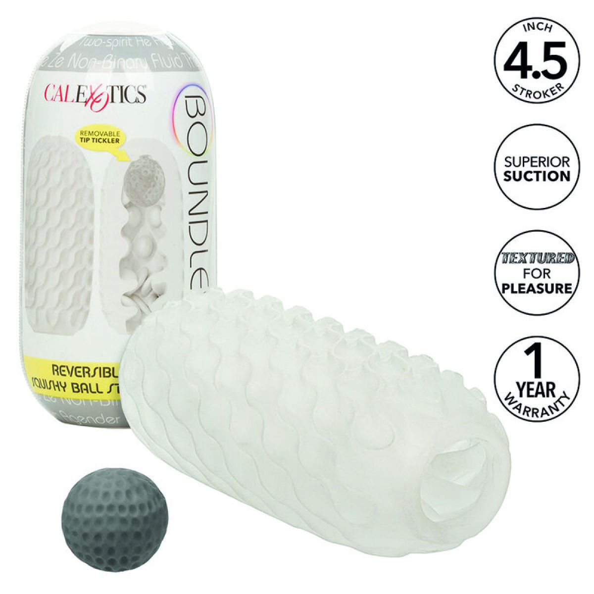 image Boundless Réversible Squishy Ball Stroke Jaune