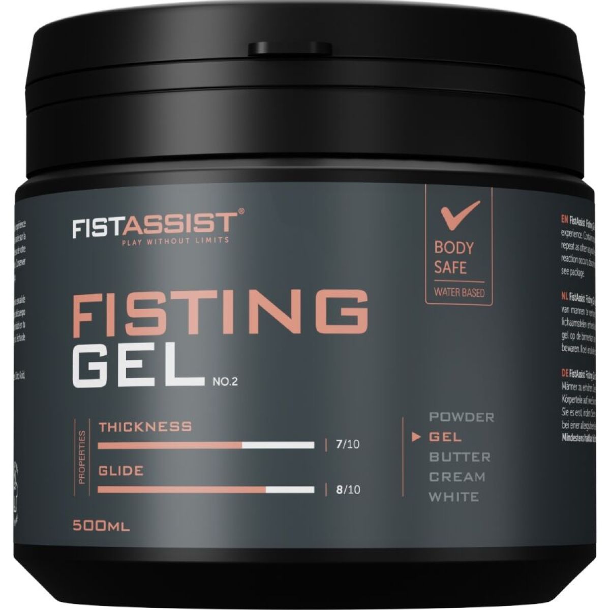 image Gel de Fisting Extra-épais à Base D'eau 500 Ml