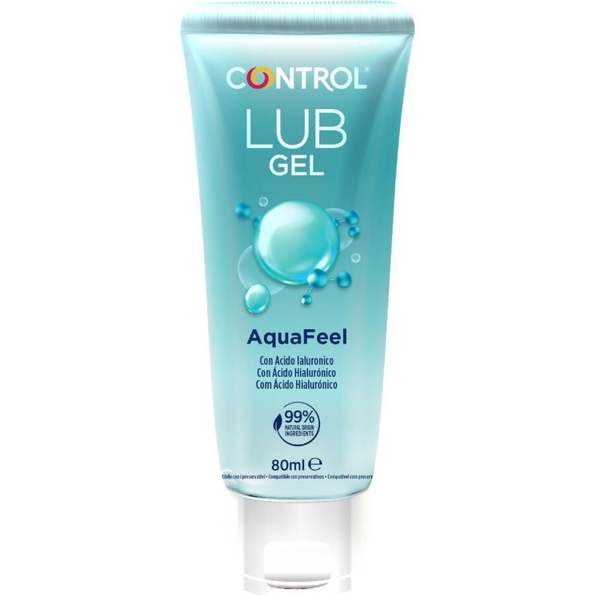 image Control - Aquafeel Lubrifiant à L'acide Hyaluronique 80 Ml
