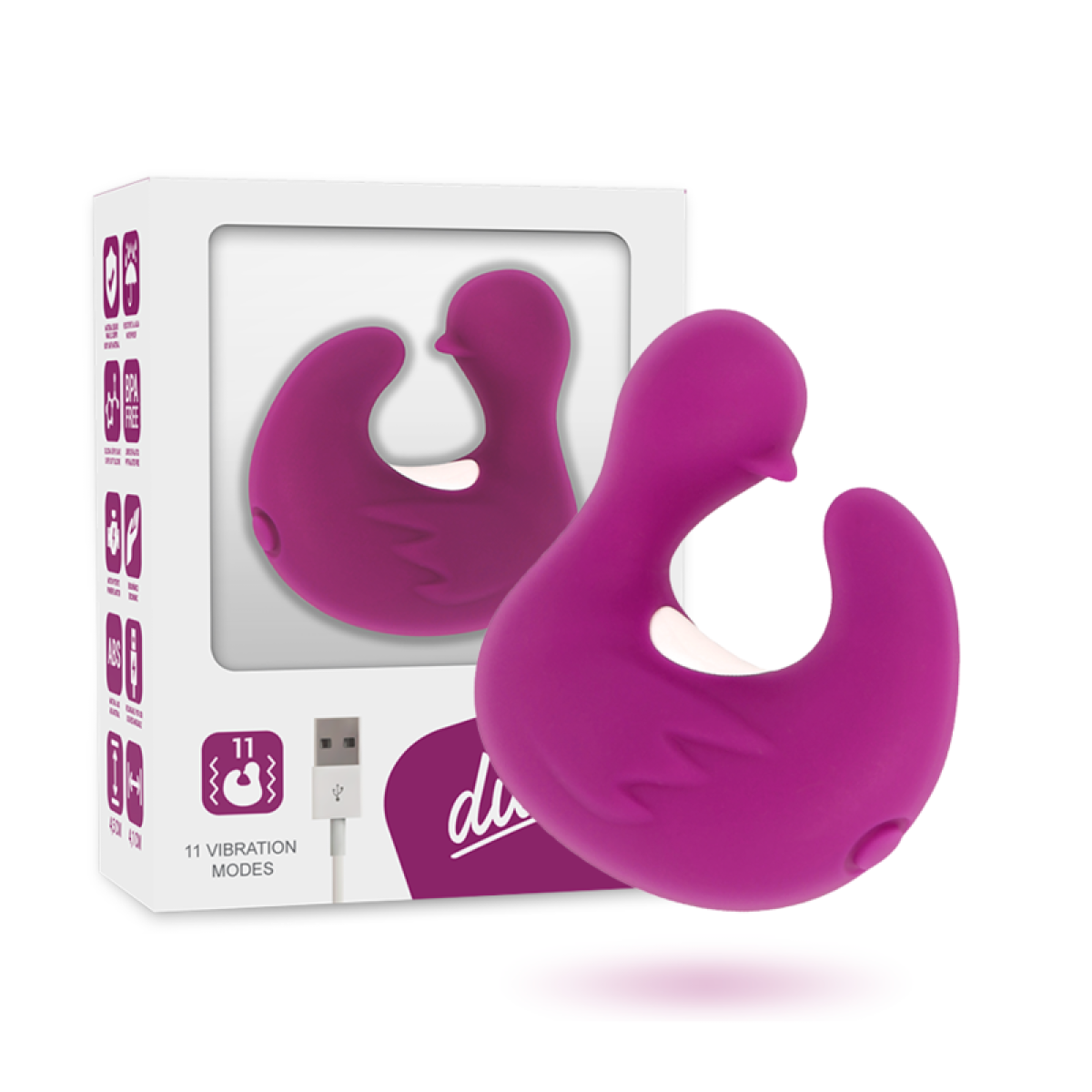 image Dé à Dés à Canard Rechargeable en Silicone Stimulant Duckymania