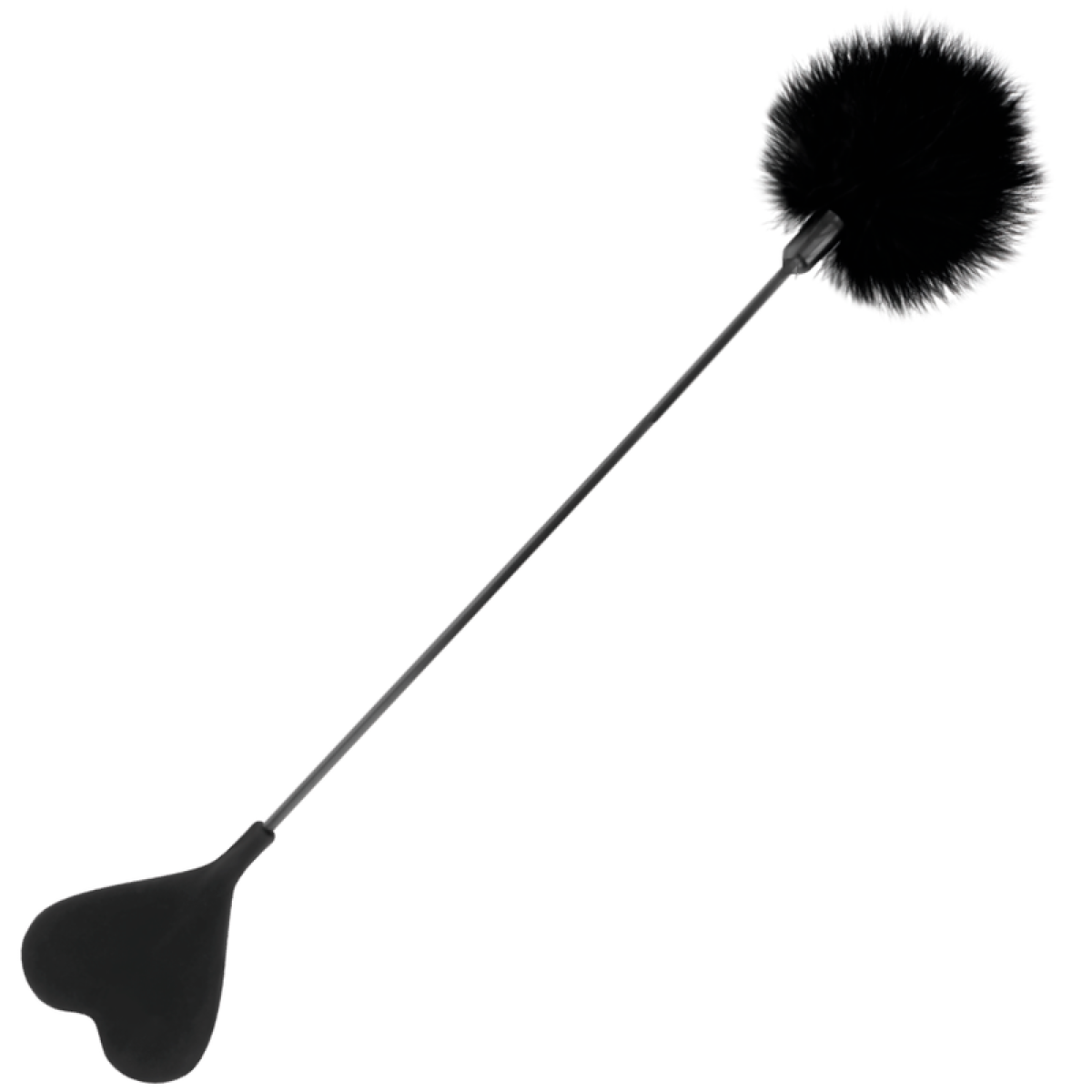 image Darkness - Fouet Plume Damour Noir 40 Cm