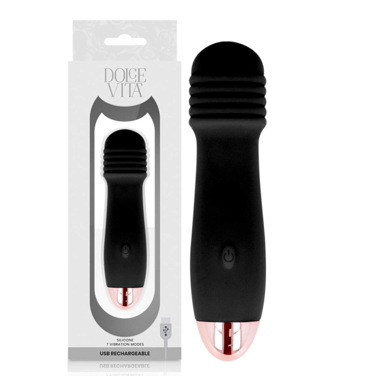 image Vibrateur Rechargeable Trois Noir 7 Vitesses