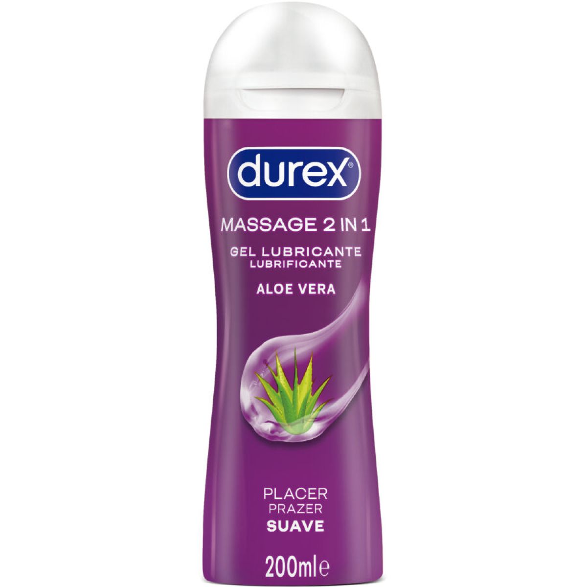 image Durex - Gel Lubrifiant de Massage Doux à L'aloe Vera 200 Ml