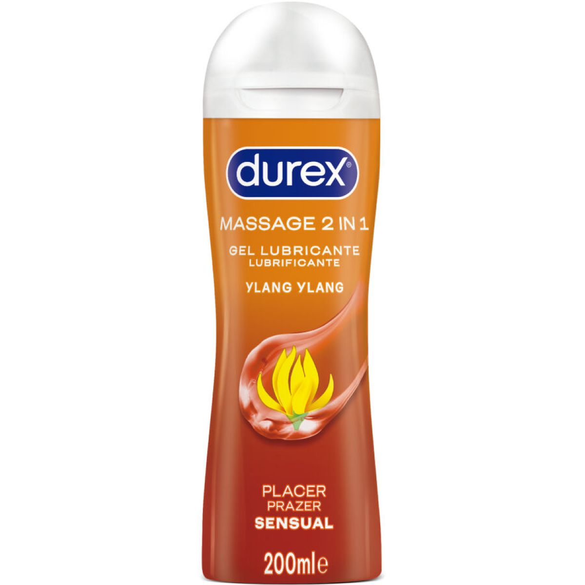 image Durex - Gel Lubrifiant de Massage Sensuel Ylang Ylang 200 Ml