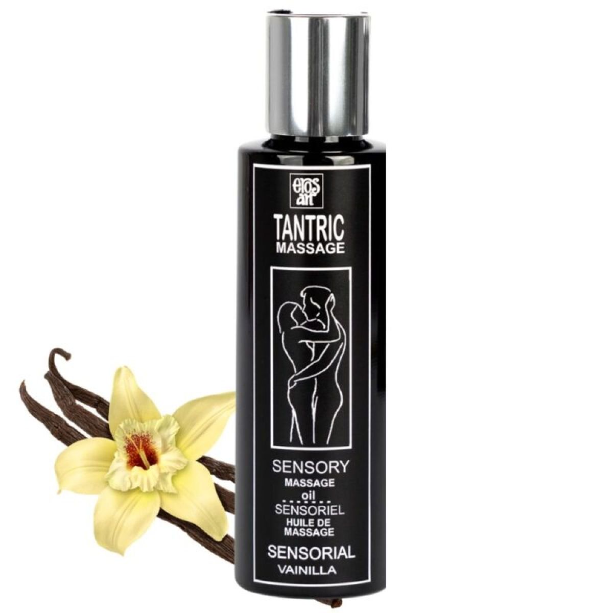 image Huile de Massage Tantrique Naturelle et Vanille Aphrodisiaque 100 Ml