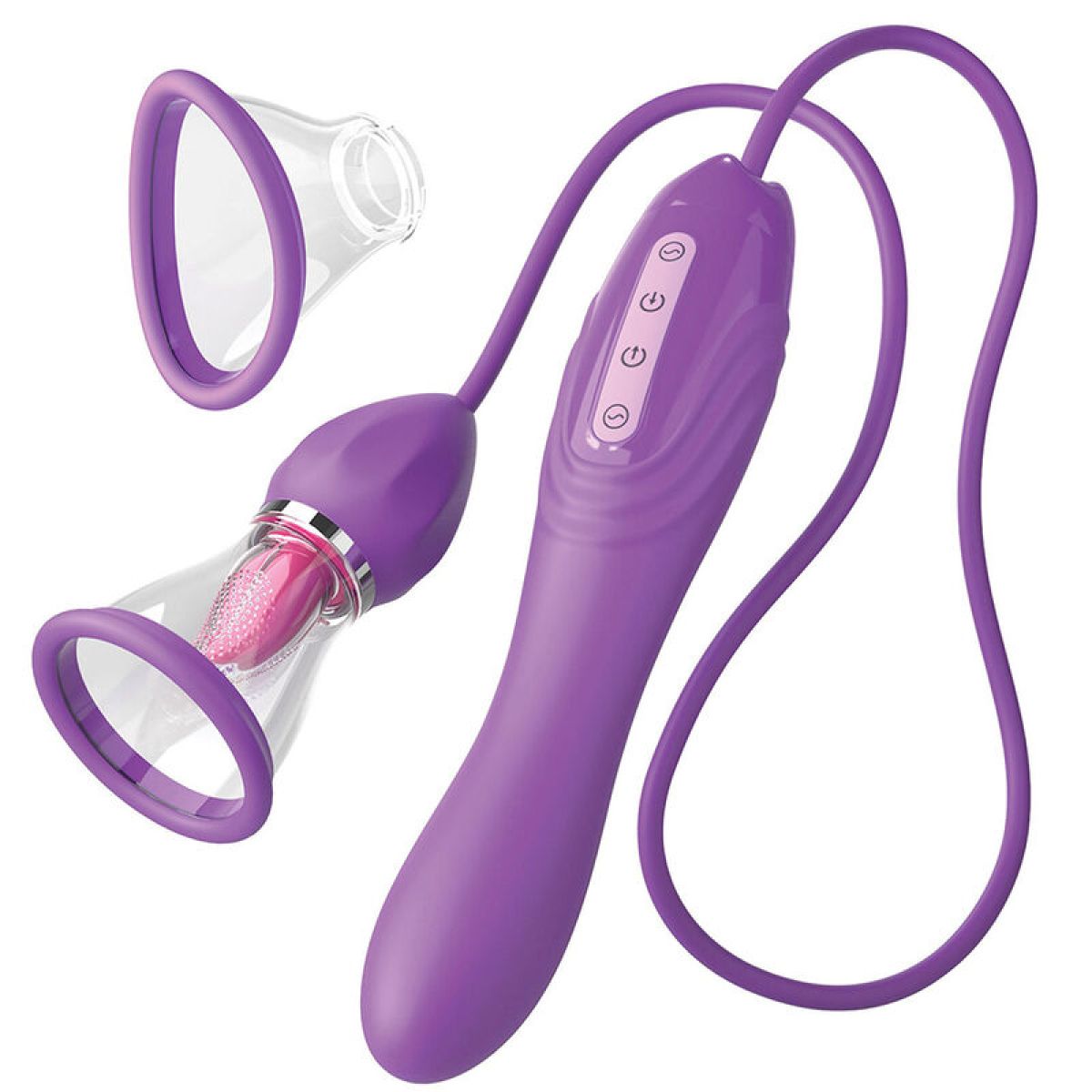 image Tuyau D'aspiration Maximum Ultime Plaisir avec Langue Stimulante Violet