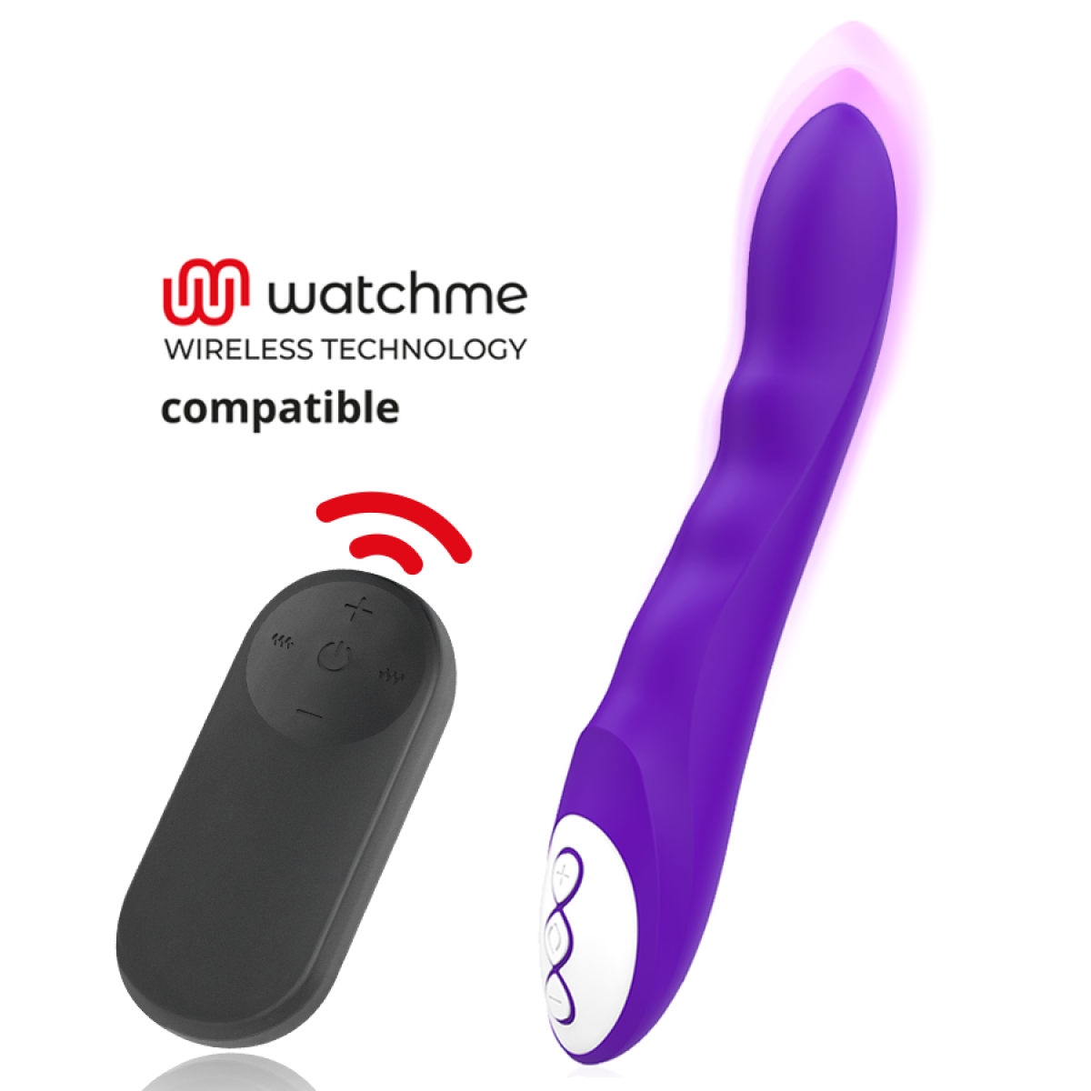image Dante Vibromasseur Violet + Télécommande Watchme