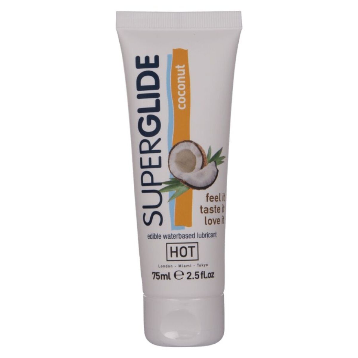 image Superglide Lubrifiant Comestible à Base D'eau et de Noix de Coco 75 Ml