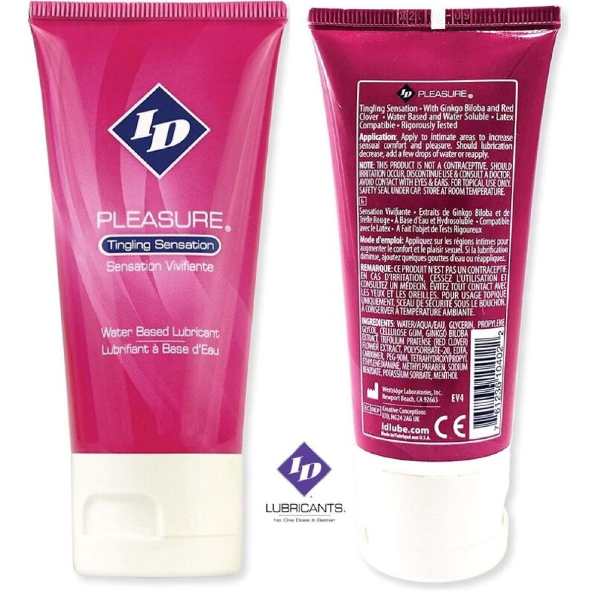 image Lubrifiant  Base Deau Tinging Sensation Travel Tube 60 Ml