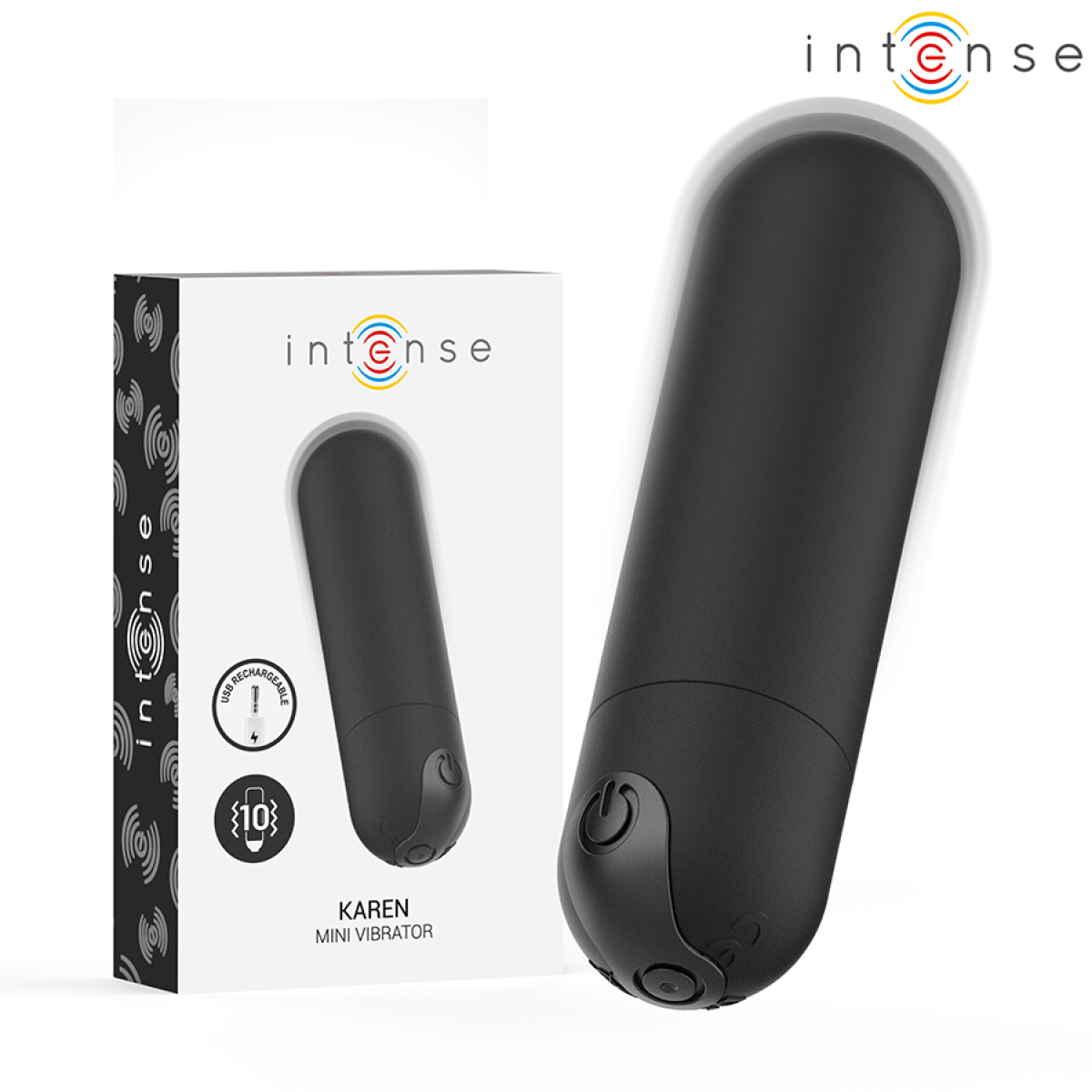 image Intense - Karen Mini Vibrant Rechargeable Balle Noire