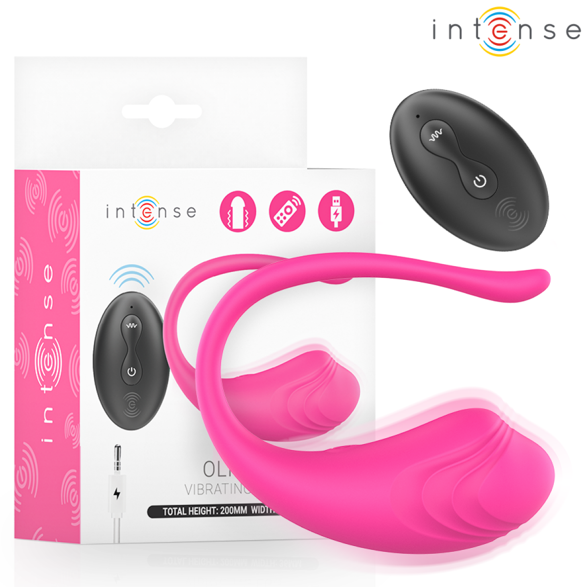 image Intense - Œuf Vibrant Olivia Pink avec Télécommande