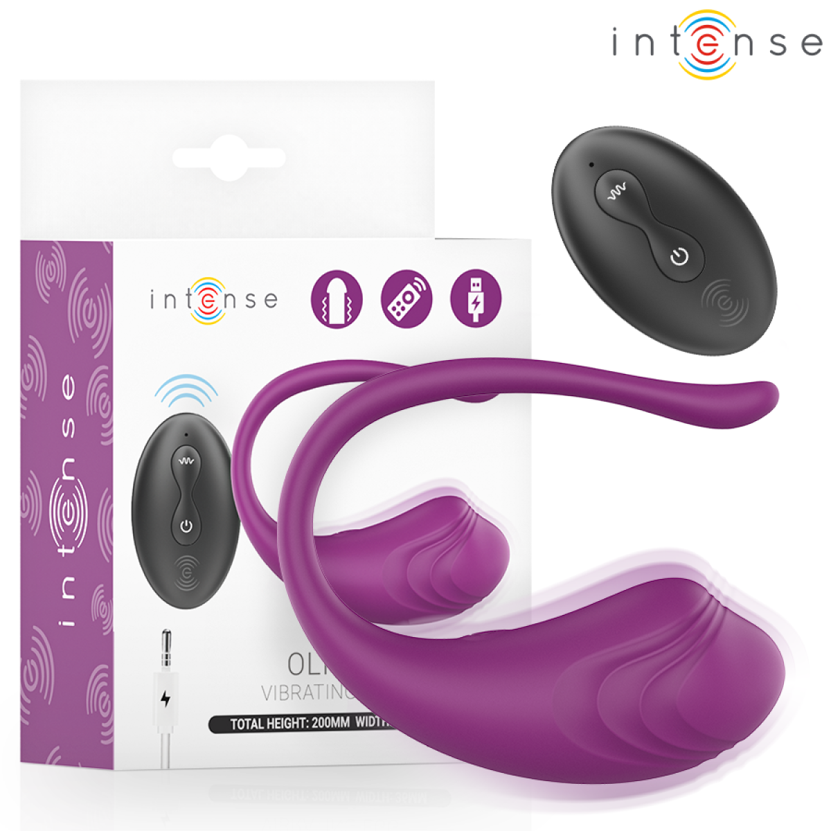 image Intense - Olivia Œuf Vibrant Purple avec Télécommande