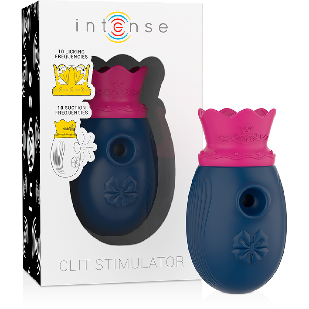 image Intense - Stimulateur de Clitoris 10 Modes D'aspiration et de Léchage - Bleu