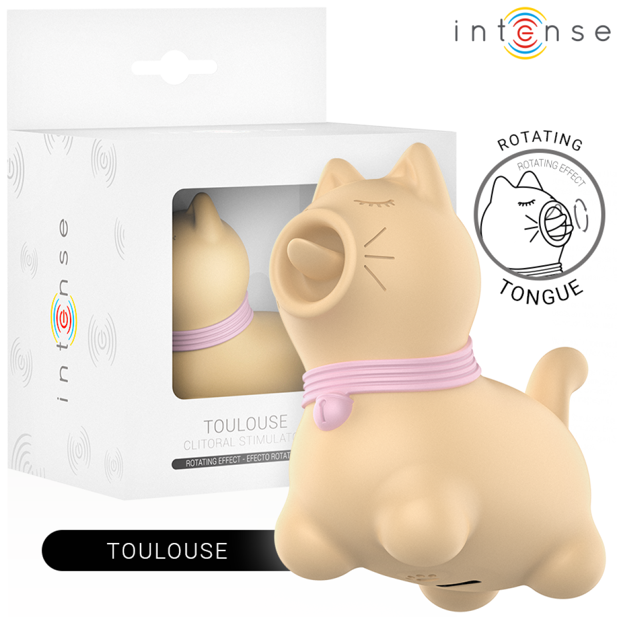 image Intense - Stimulateur Toulouse avec Langue Rotative à 360º Jaune