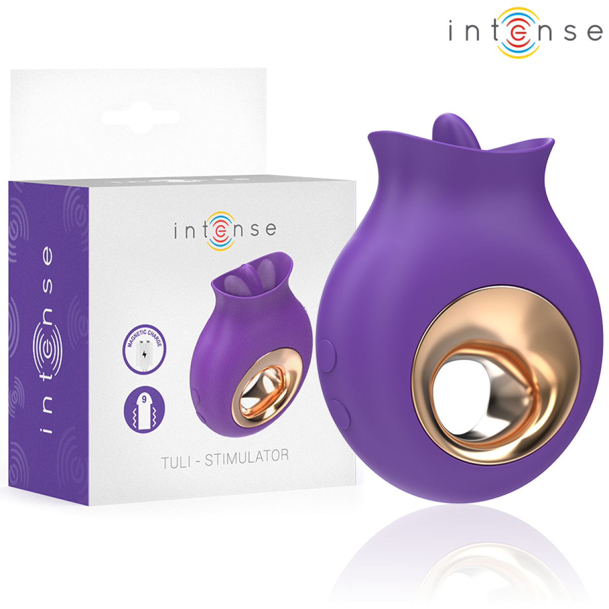 image Intense - Tuli Stimulateur Clitoris 9 Vibrations & 9 Oscillations Violet