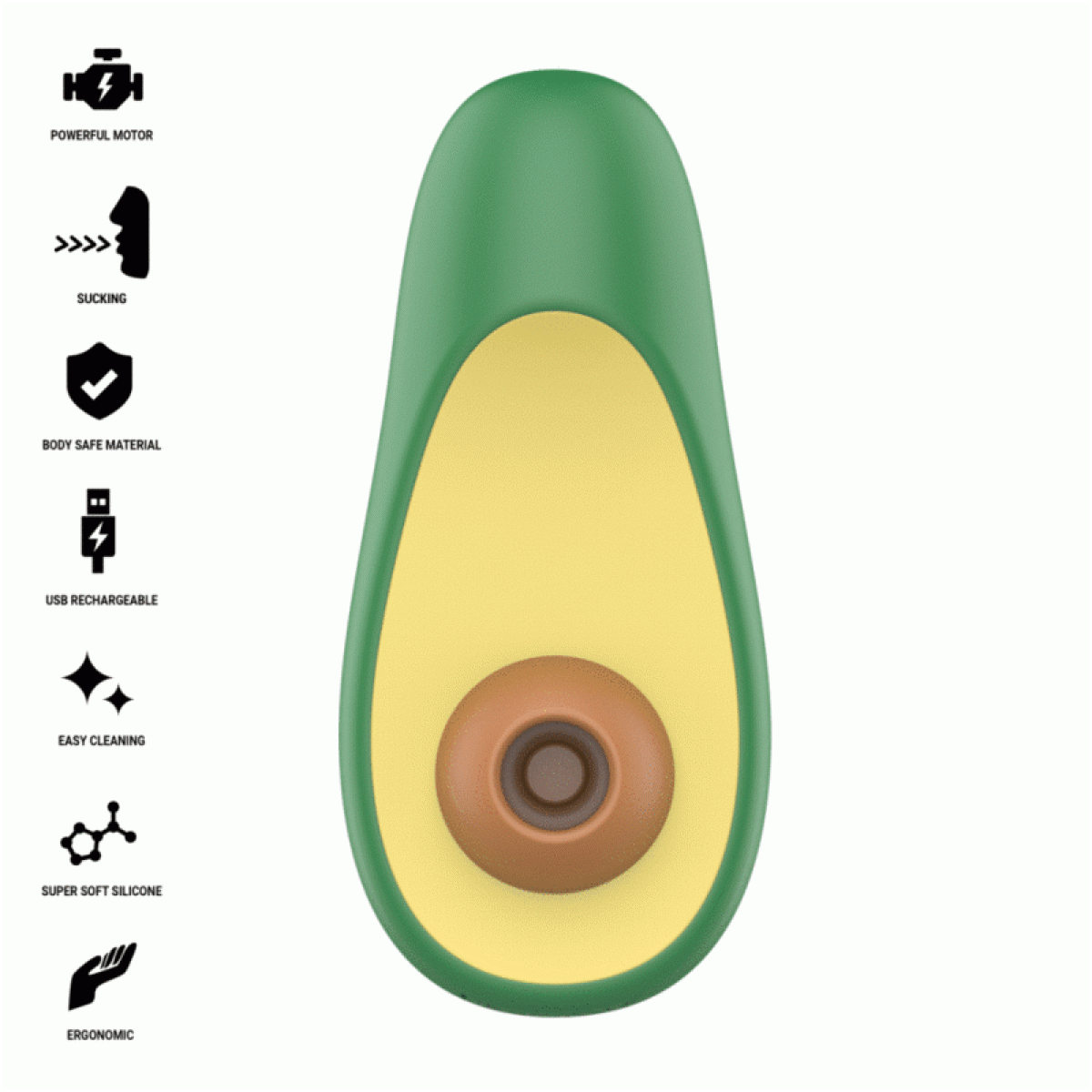 image Intense - Waki Stimulateur de Succion Clitoriale Avocado