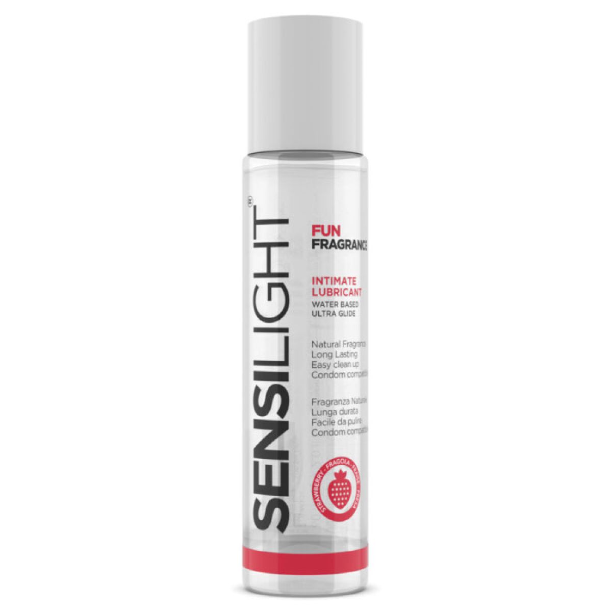 image Intimateline - Lubrifiant Base D'eau Fraise Sensilight 60 Ml