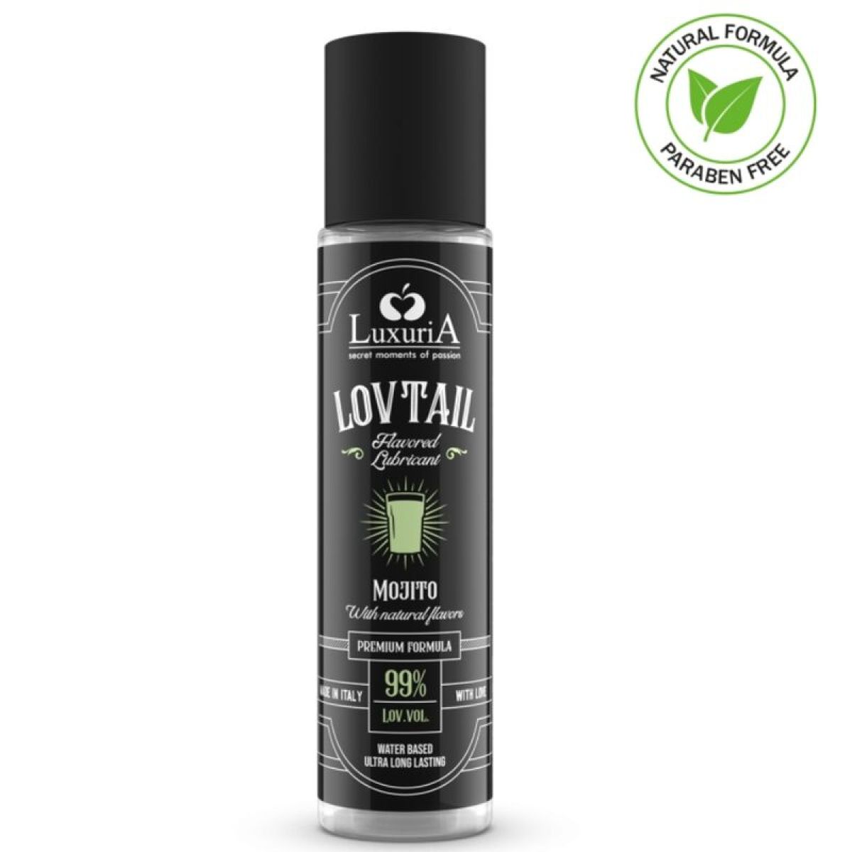 image Intimateline - Lubrifiant Lovtail Base D'eau Luxuria Mojito 60 Ml