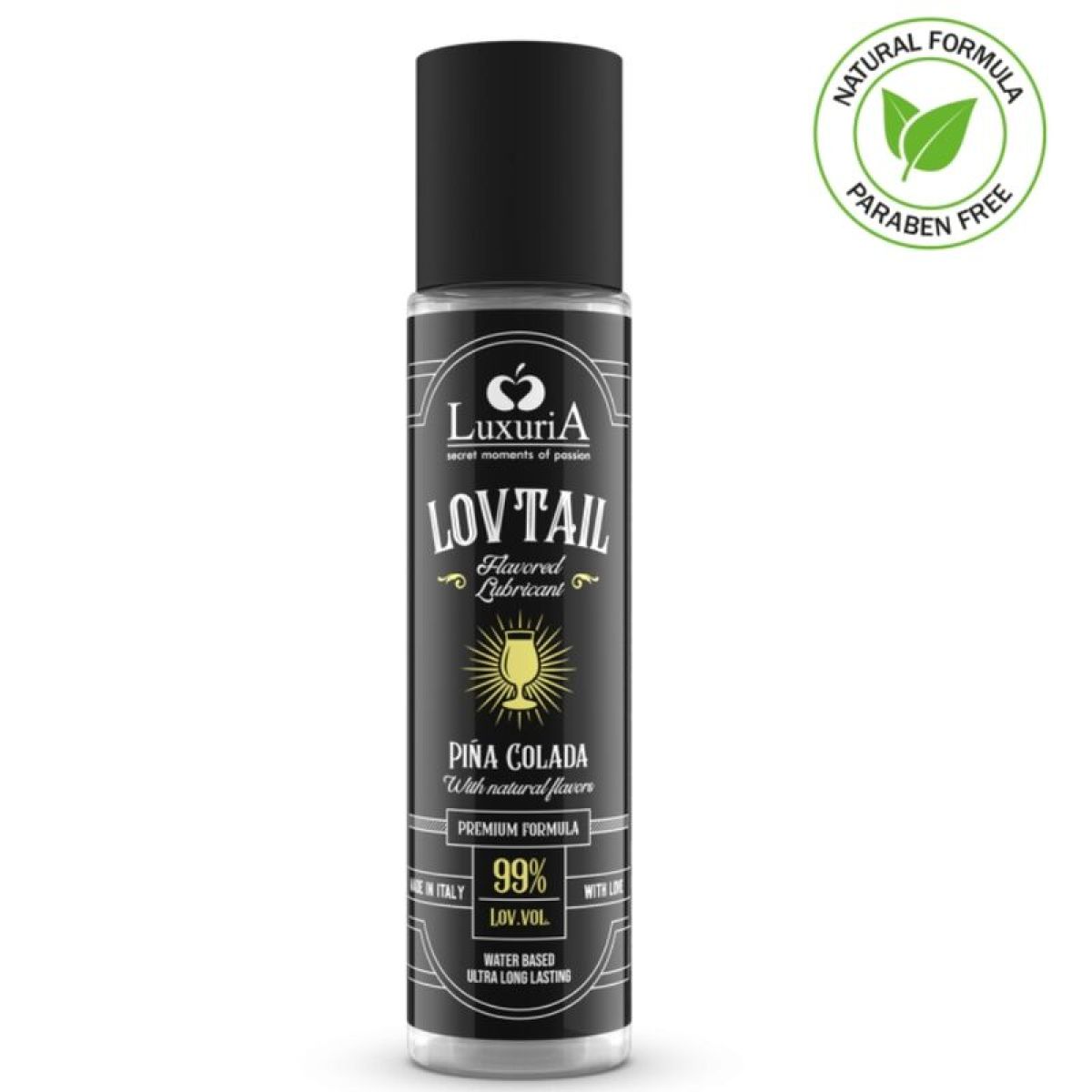 image Intimateline - Lubrifiant Lovtail Base D'eau Luxuria Piña Colada 60 Ml