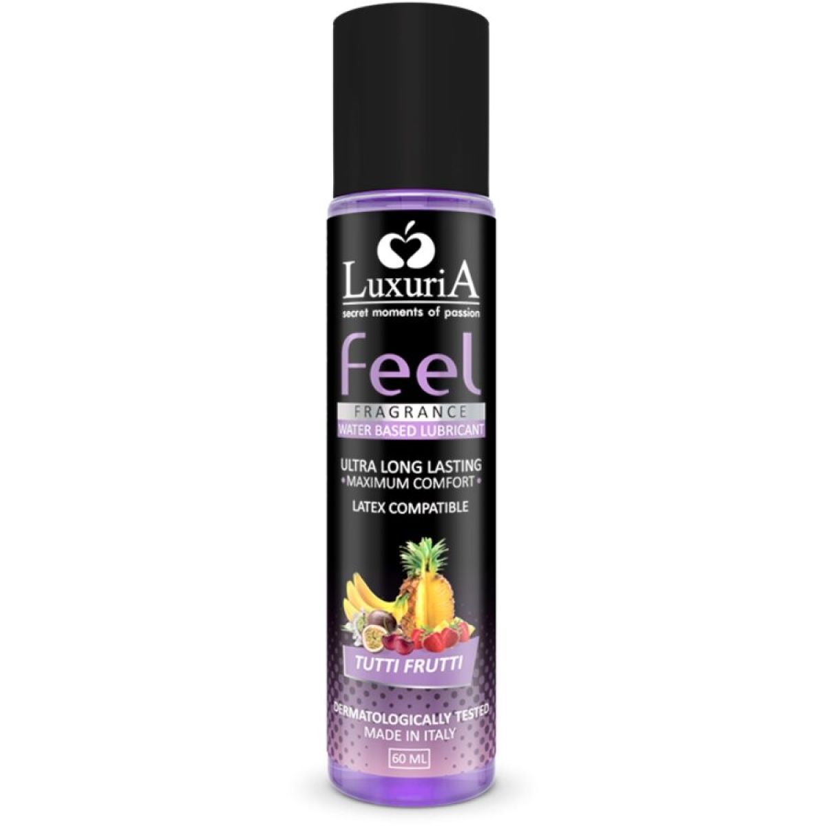 image Intimateline - Luxuria Feel Lubrifiant Base D'eau Tutti Fruti 60 Ml