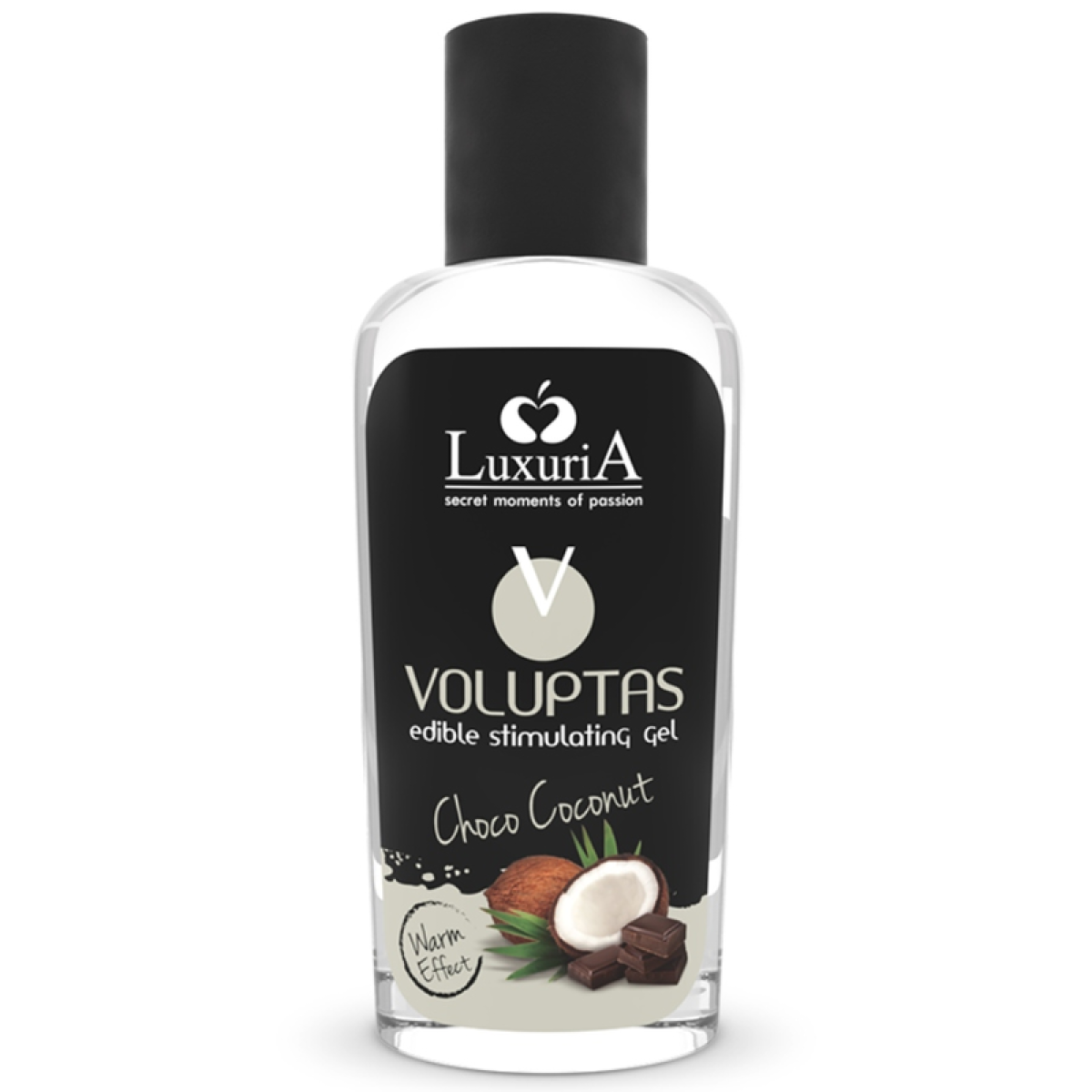 image Voluptas Gel de Massage Comestible Effet Chauffant - Noix de Coco et Crème 100 Ml
