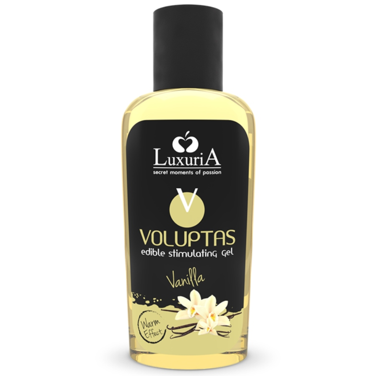 image Voluptas Gel de Massage Comestible Effet Chauffant - Vanille 100 Ml