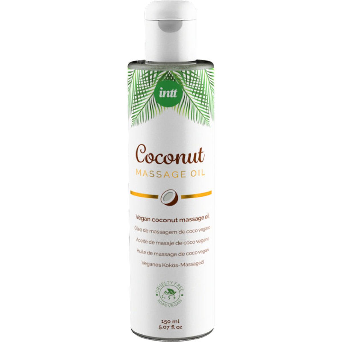 image Intt - Huile de Massage Végétalienne Douce au Saveur Relaxante de Noix de Coco
