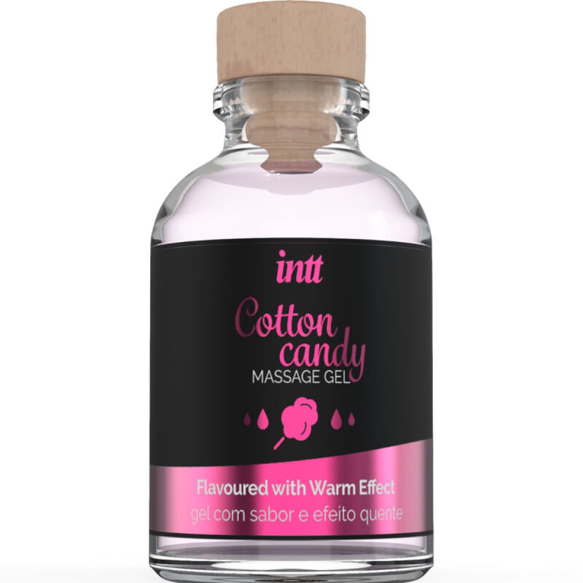 image Gel de Massage Saveur Cotton Babe à Papa et Effet Chauffant