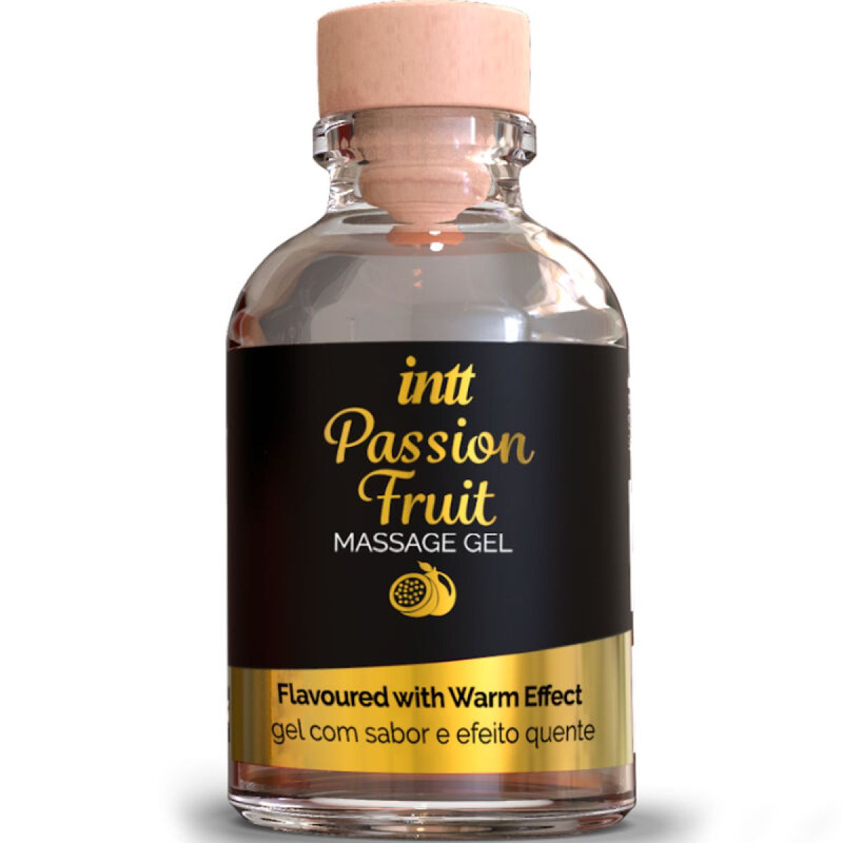 image Gel de Massage Saveur Fruit de la Passion avec Effet Chaleur