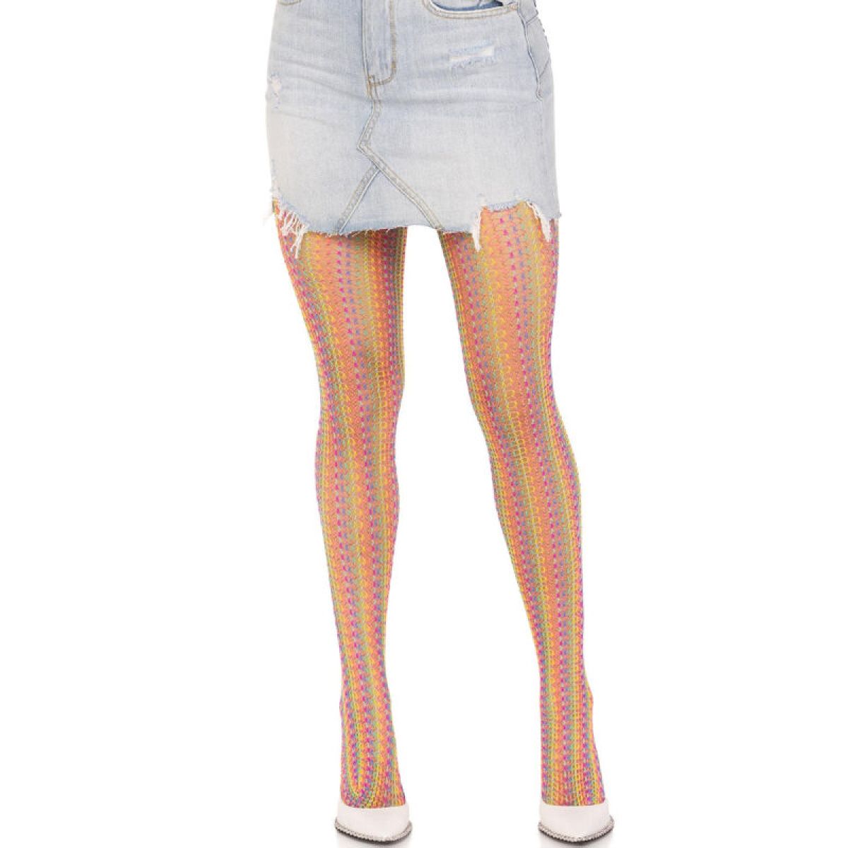 image Leg Avenue - Bas au Crochet Multicolore
