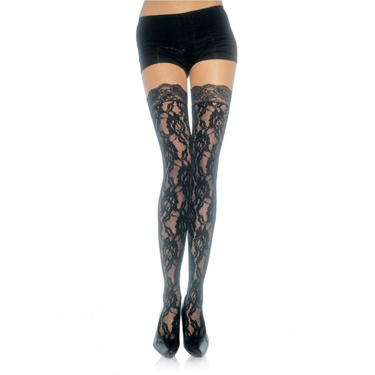 image Leg Avenue - Bas en Dentelle Fleurie