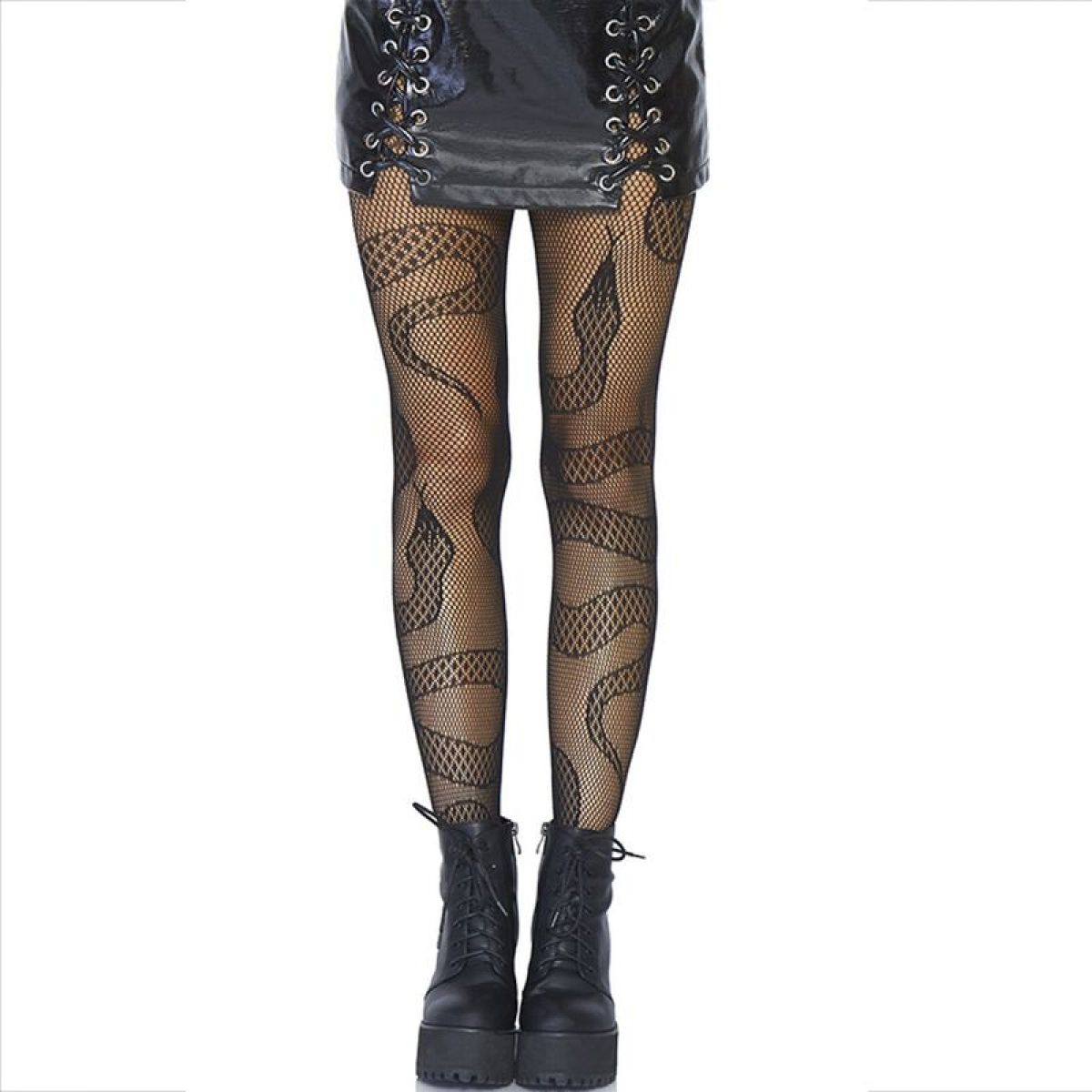image Leg Avenue - Bas Net Serpents Noir