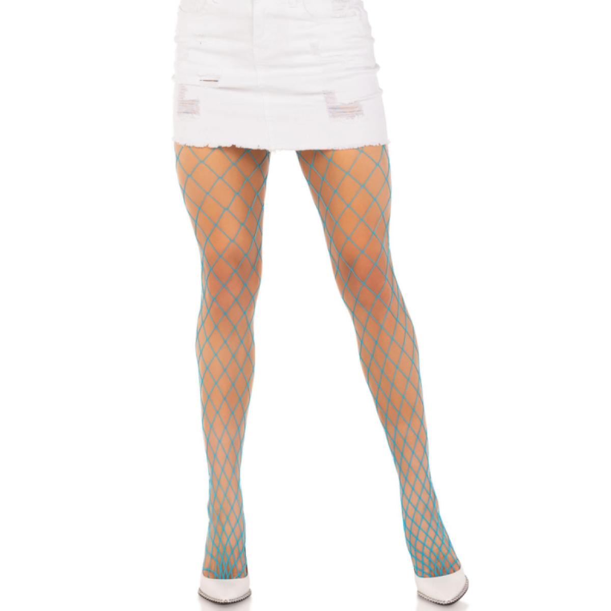 image Leg Avenue - Collants Résille Diamant Bleu