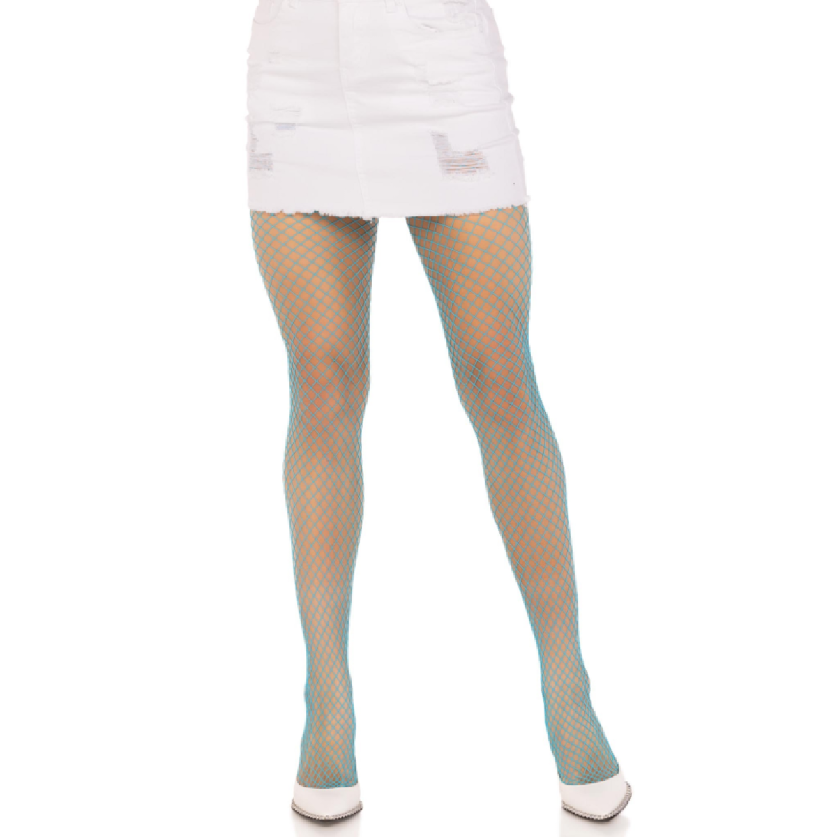 image Leg Avenue - Collants Résille Lycra Bleu