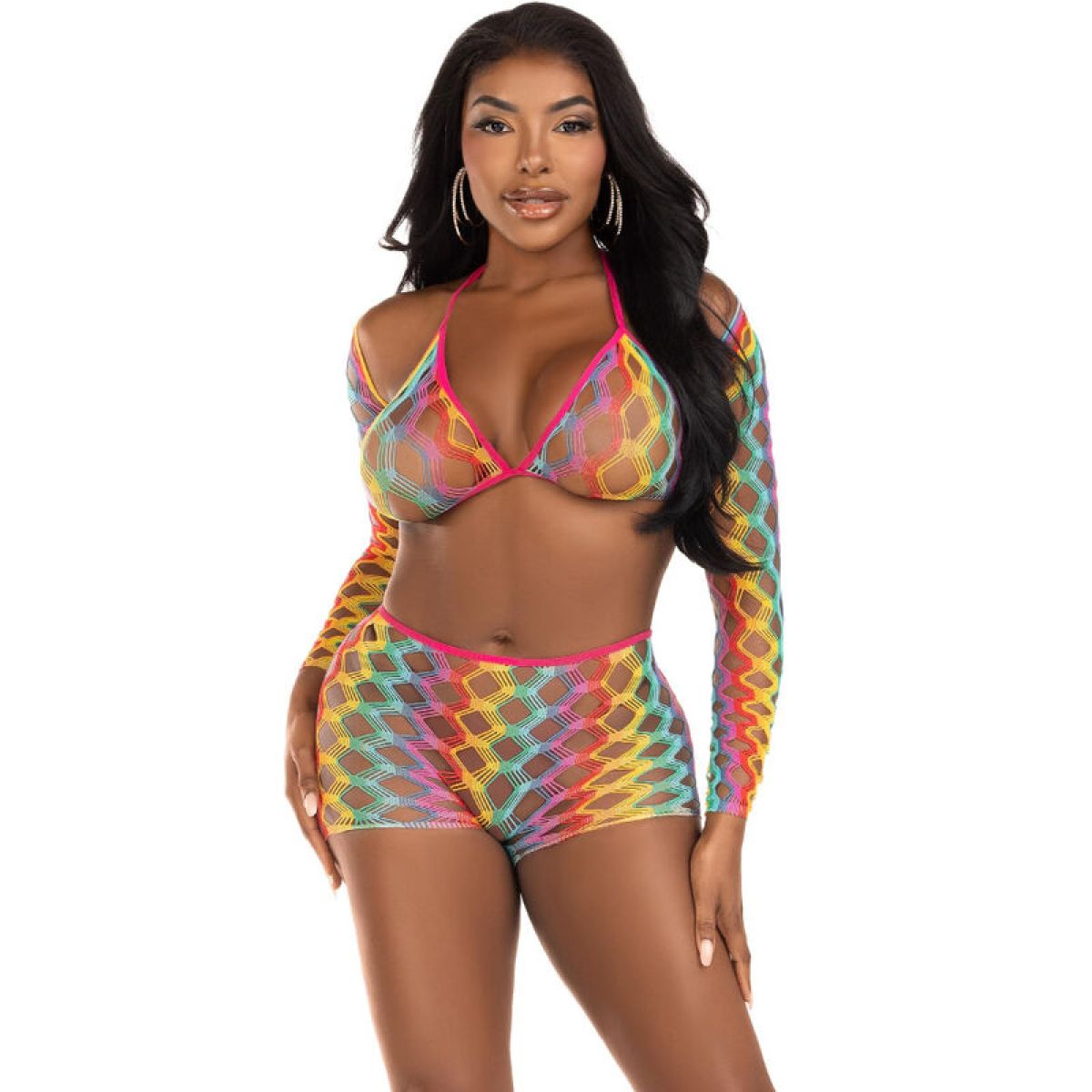 image Leg Avenue - Ensemble de Trois Pièces Multicolore