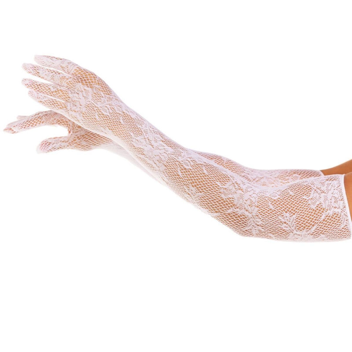 image Leg Avenue - Gants Fleurs Rouges Blancs