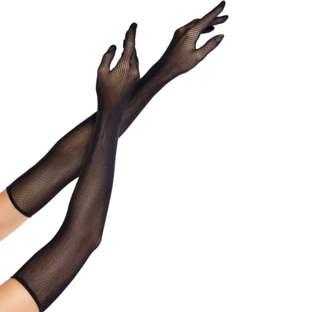 image Leg Avenue - Gants Longs en Réseille Opera Noirs