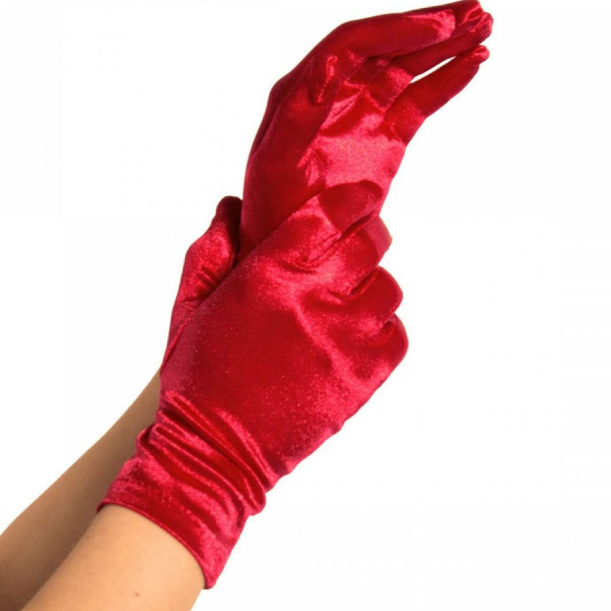 image Leg Avenue - Gants Satin Rouge