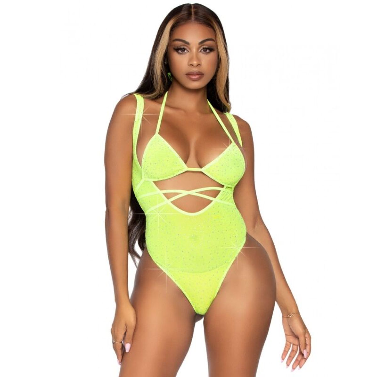 image Leg Avenue - Haut de Bikini et Body Taille Unique