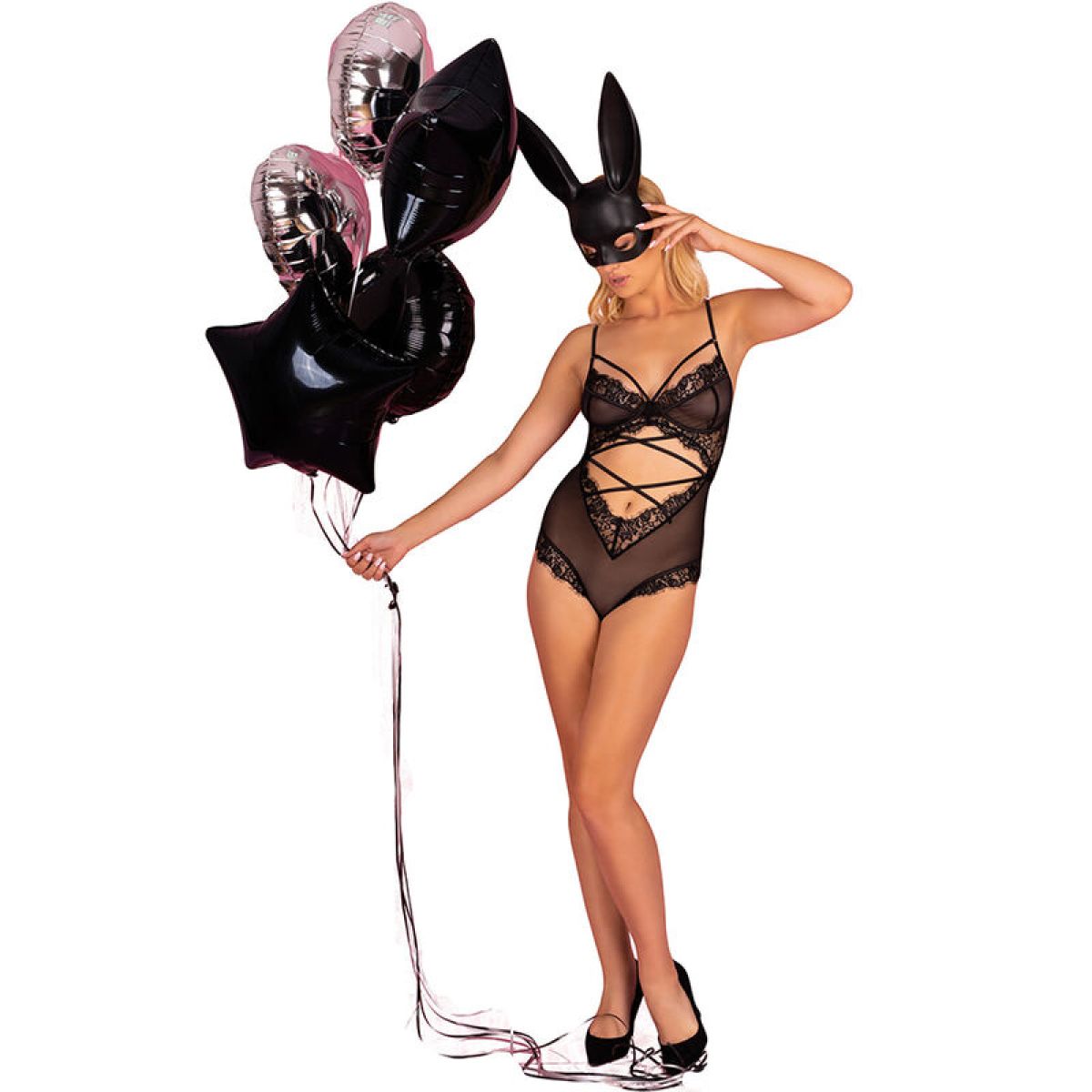 image Livco Corsetti Fashion - Kylssiam Lc 90613 Corps Noir L/xl